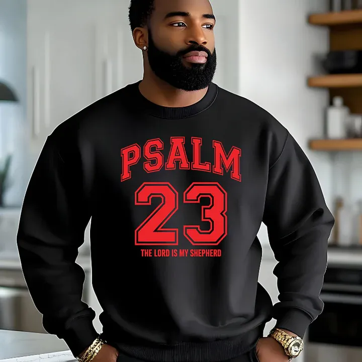 Black Psalm 23 custom sweatshirt